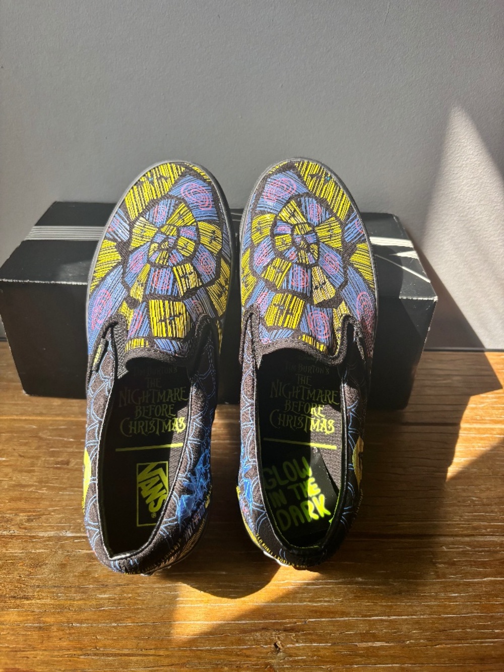 Vans classic slip on Nightmare Before Christmas Oogie Boogie shoes W10/M8.5